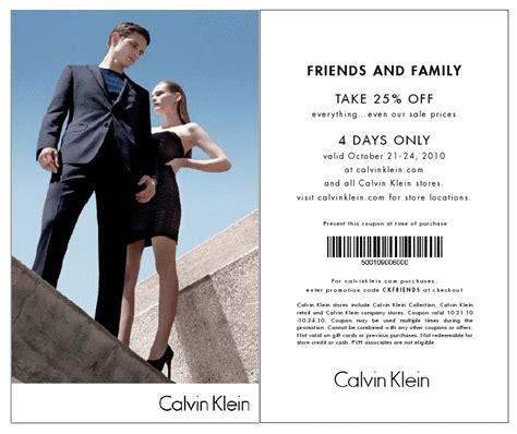 calvin klein discount codes 2017